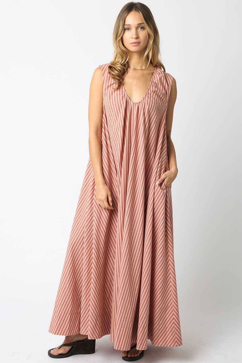 Violet Stripe Maxi Dress – Jupiter Row