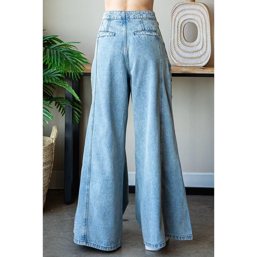 Side Snap Denim Jeans – Jupiter Row